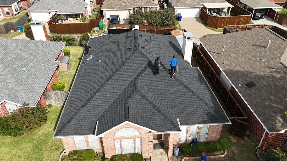 Commercial Roofing work in progress on a Berkley property